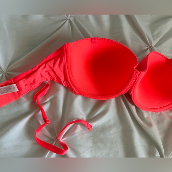 Neon orange, Victoria’s Secret padded multiway bra size 34DD. Like new. - Picture 3 of 4